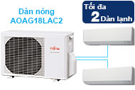 Dàn nóng máy lạnh Multi Fujitsu 2 HP AOAG18LAC2 Inverter