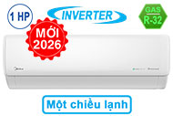 Máy lạnh Midea Inverter 1 HP MSCH-10CRFN8