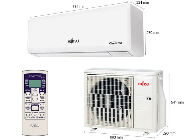 Máy lạnh Fujitsu ASAG09CPTA-V nhập khẩu nguyên bộ từ Thái Lan