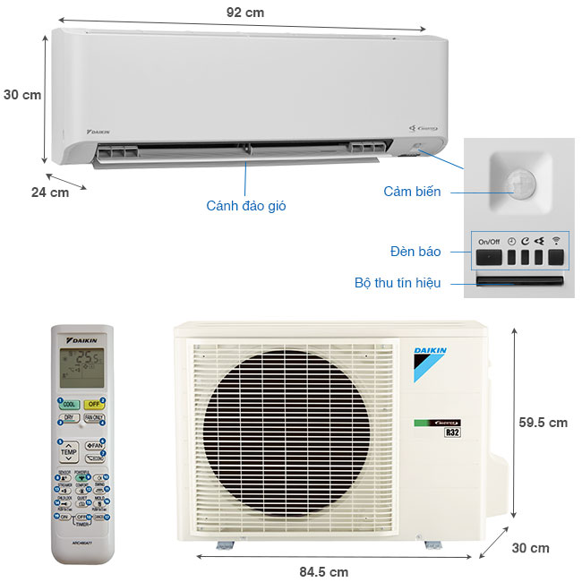 Máy lạnh Daikin Inverter 2 HP FTKY50WVMV - Nhập khẩu nguyên chiếc từ Thái Lan