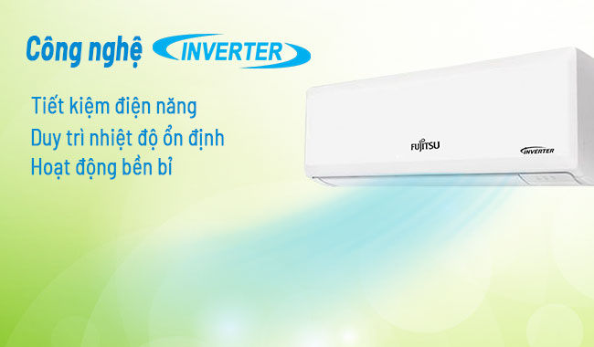 Máy Lạnh Fujitsu Inverter ASAG09CPTA-V tích hợp công nghệ Inverter