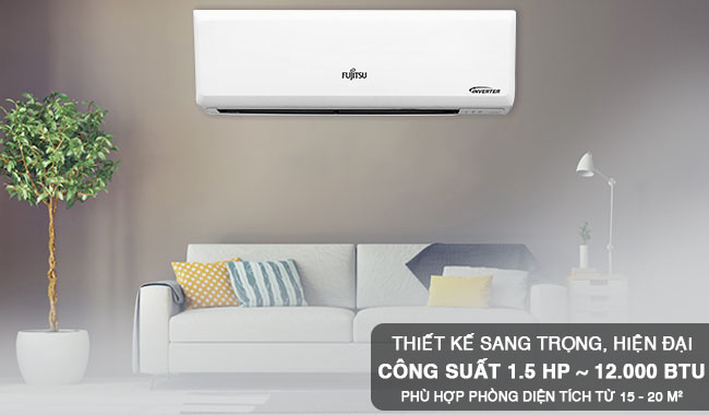 Máy lạnh Fujitsu Inverter ASAG12CPTA-V thiết kế hiện đại và sang trọng