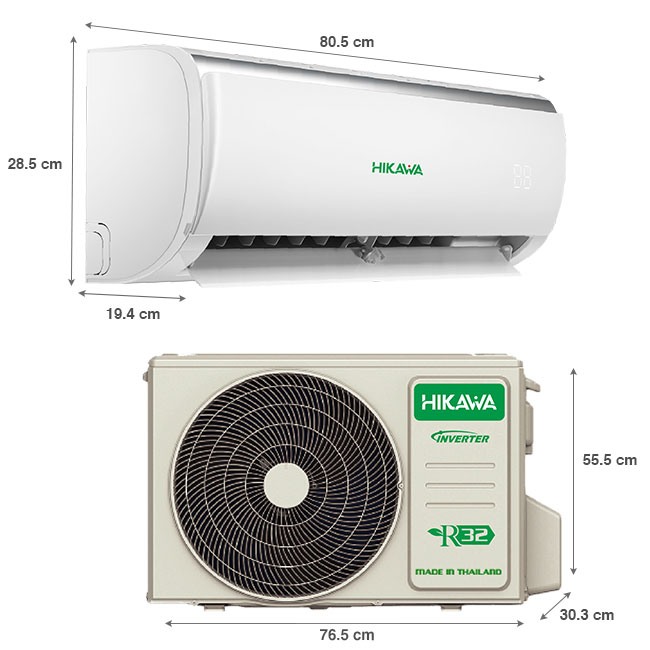 Máy lạnh Hikawa 1.5 HP HI-NC15M/HO-NC15M nhập khẩu nguyên chiếc từ Thái Lan
