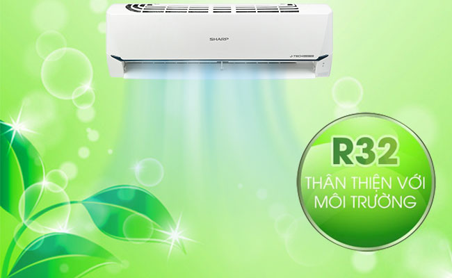 Máy lạnh Sharp AH-X12XEW - Môi chất lạnh gas R32 thân thiện môi trường