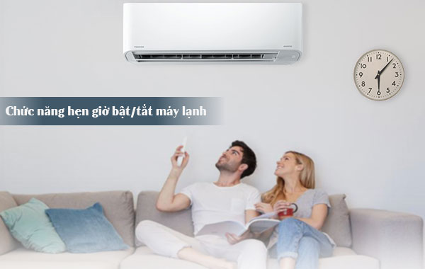 Máy lạnh Toshiba Inverter 1.5 HP RAS-H13C3KCVG-V - Hẹn giờ bật tắt máy