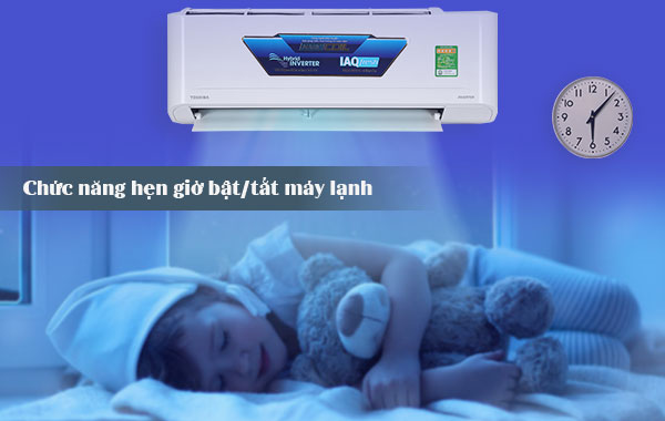 Máy lạnh Toshiba Inverter 1.5 HP RAS-H13C4KCVG-V - Chức năng hẹn giờ tắt máy